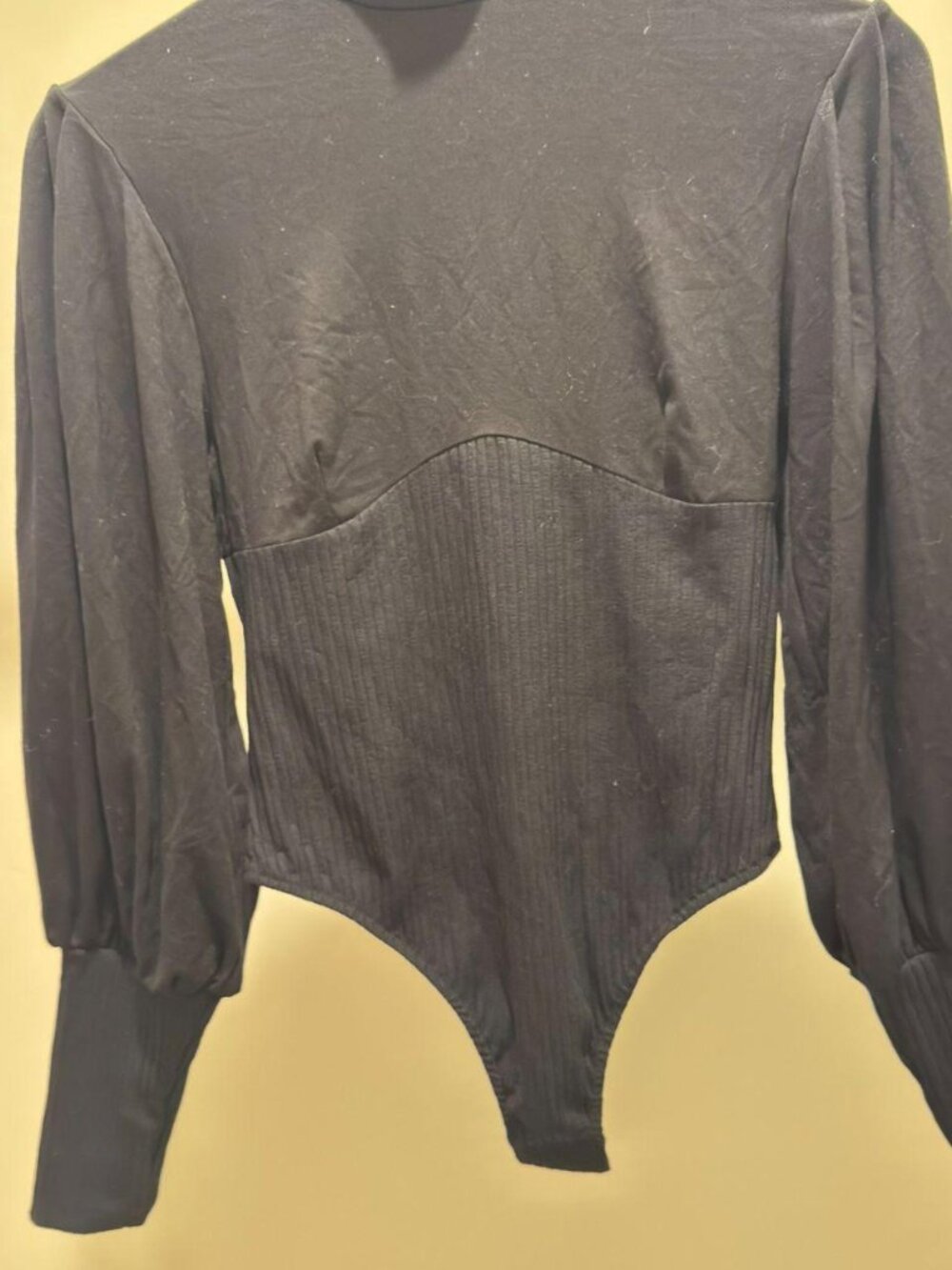 Only Hearts Black Corset Turtleneck Bodysuit – Size M – NWT